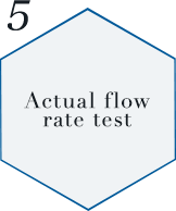 Actual flow rate test
