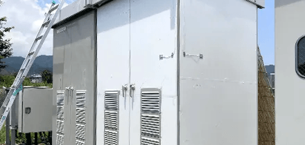 白色タイプ：屋外機器への施工イメージ